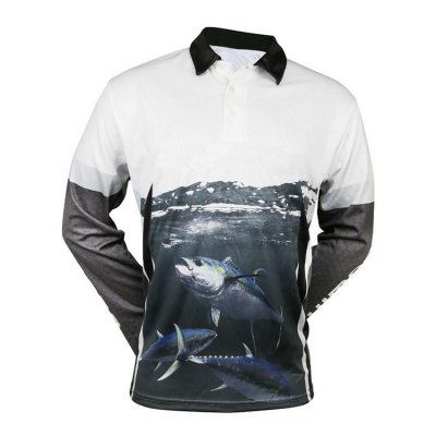 Wholesale Sublimated Top Quality Mens Fishing Polo Shirts vented Fishing Shirts