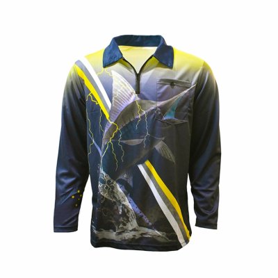Wholesale Sublimated Top Quality Mens Fishing Polo Shirts vented Fishing Shirts