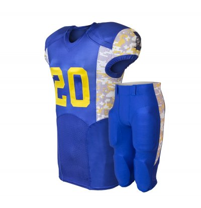 Wholesale Unique Quality Customized  100% polyester American Football Team Uniform
