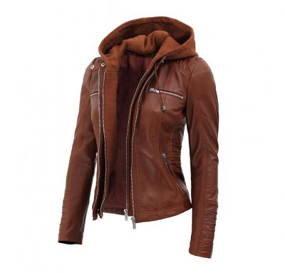 Design Your Own Logo Women Leather Jackets For Sale