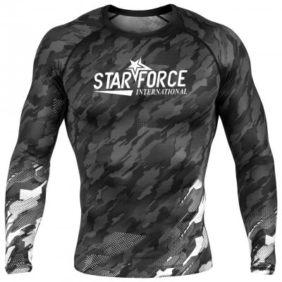 Sublimation Printed Custom Logo Rash Guard MMA  Rashguard Long Sleeve